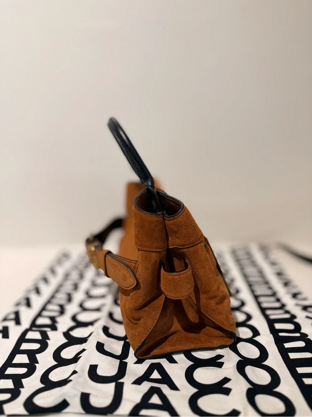NWT Marc Jacobs suede THE DAKOTA SMALL SATCHEL- copper